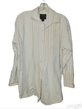 Vintage Solutions Cream Silk Pintuck Pirate Med Shirt Civil War Reinactment